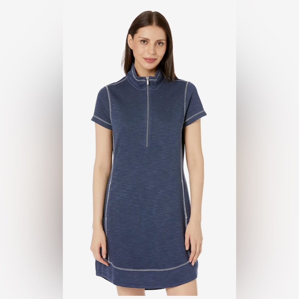 Tommy Bahama Tobago Bay 1/2 Zip Short Sleeve Dress